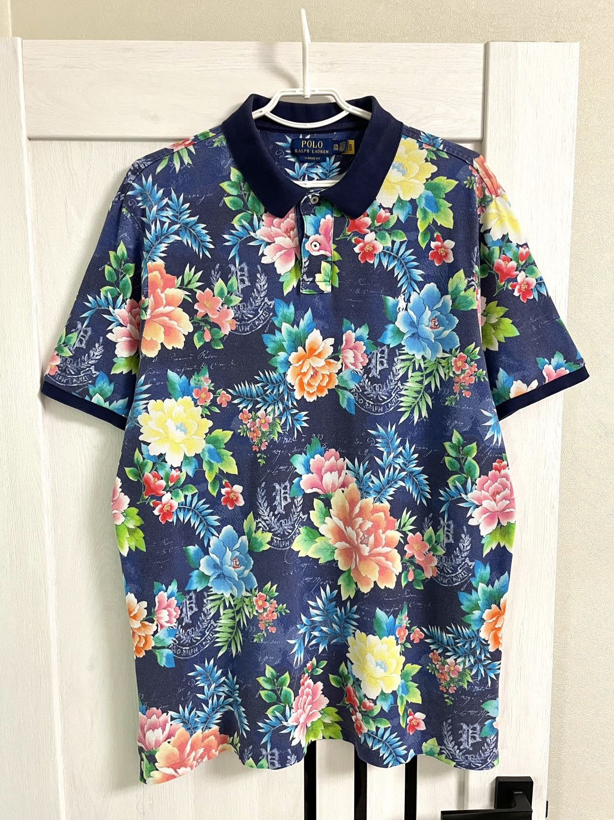 Polo Ralph Lauren Polo Ralph Lauren Floral Hawaiian Polo T Shirt Vintage Size US XXL / EU 58 / 5 - 11 Thumbnail
