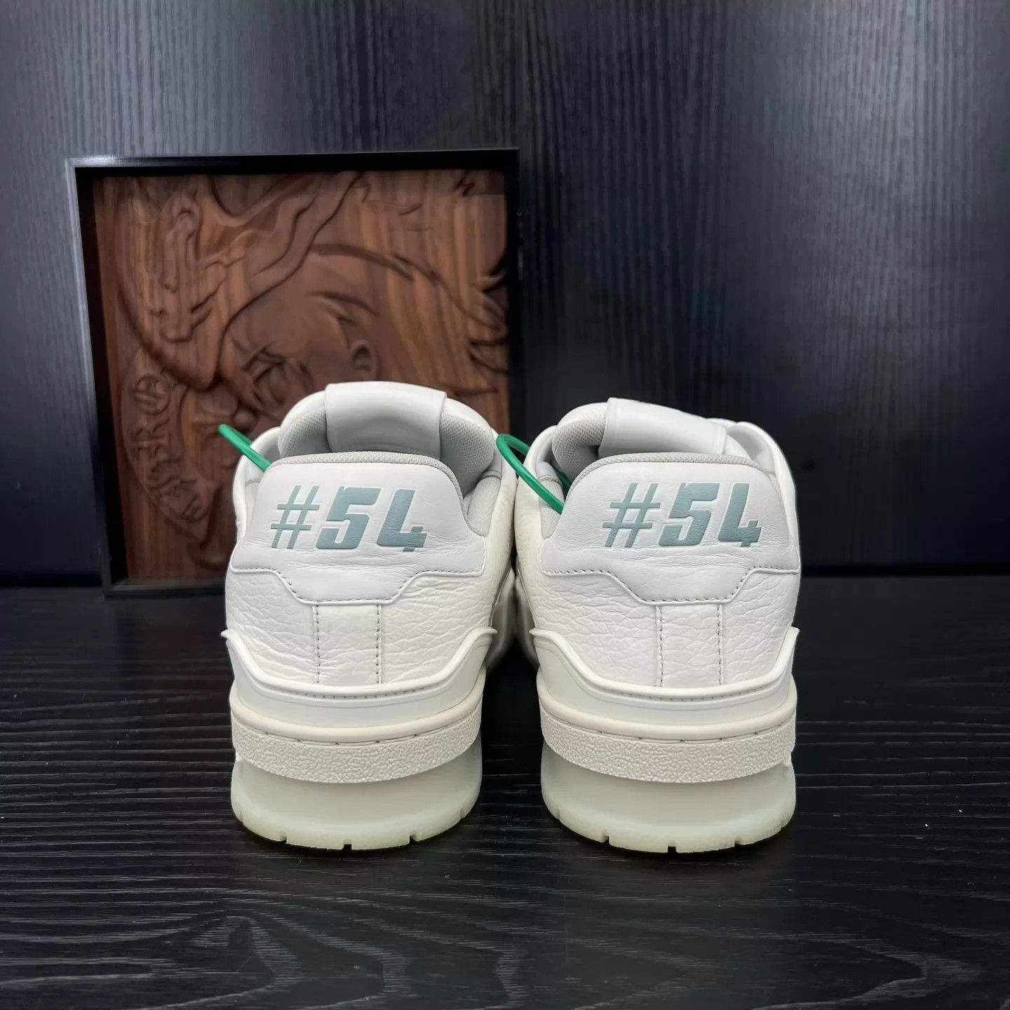Louis Vuitton LV Trainer White Cement 37.5 Near Mint Original Box Size US 7 / IT 37 - 5 Thumbnail