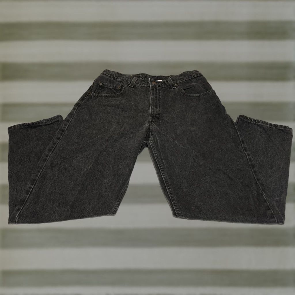 Levi's VTG Levis 560 Mens Jeans Tag 33x30 31x29 Loose Tapered Leg Black Made In USA Denim 5-Pocket Levi's 560 Size US 31 - 1 Thumbnail