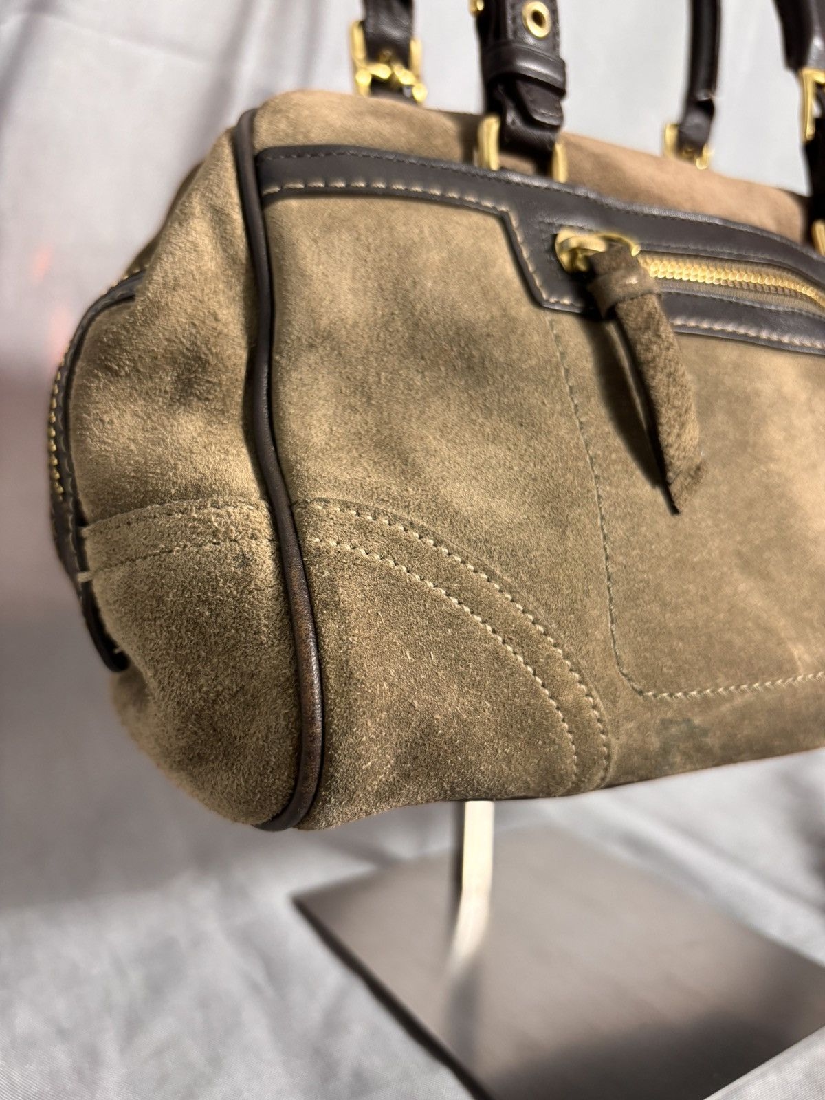 Coach Coach Suede Handle Bag Size ONE SIZE - 9 Thumbnail