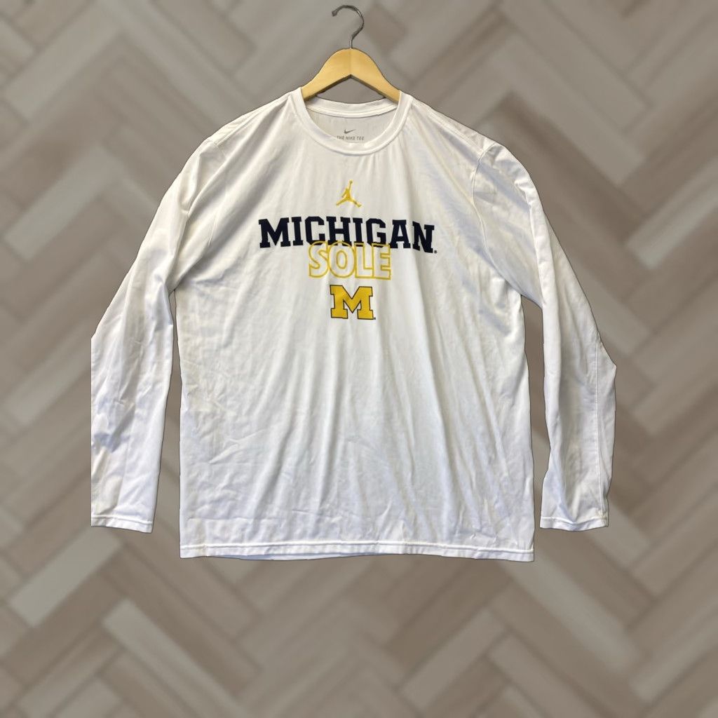 Nike Nike Shirt Jumpman Michigan XL White / 124-6 Size US XL / EU 56 / 4 - 1 Thumbnail