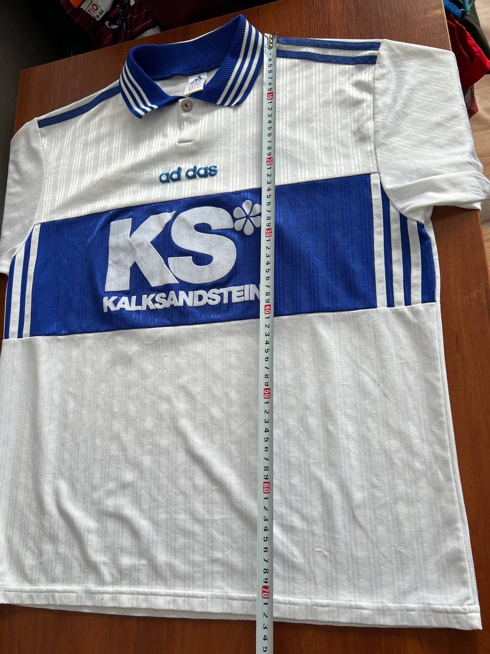 Adidas 1996/97 SKG BICKENBACH #14 AWAY SOCCER JERSEY FOOTBALL SHIRT Size US XL / EU 56 / 4 - 23 Thumbnail