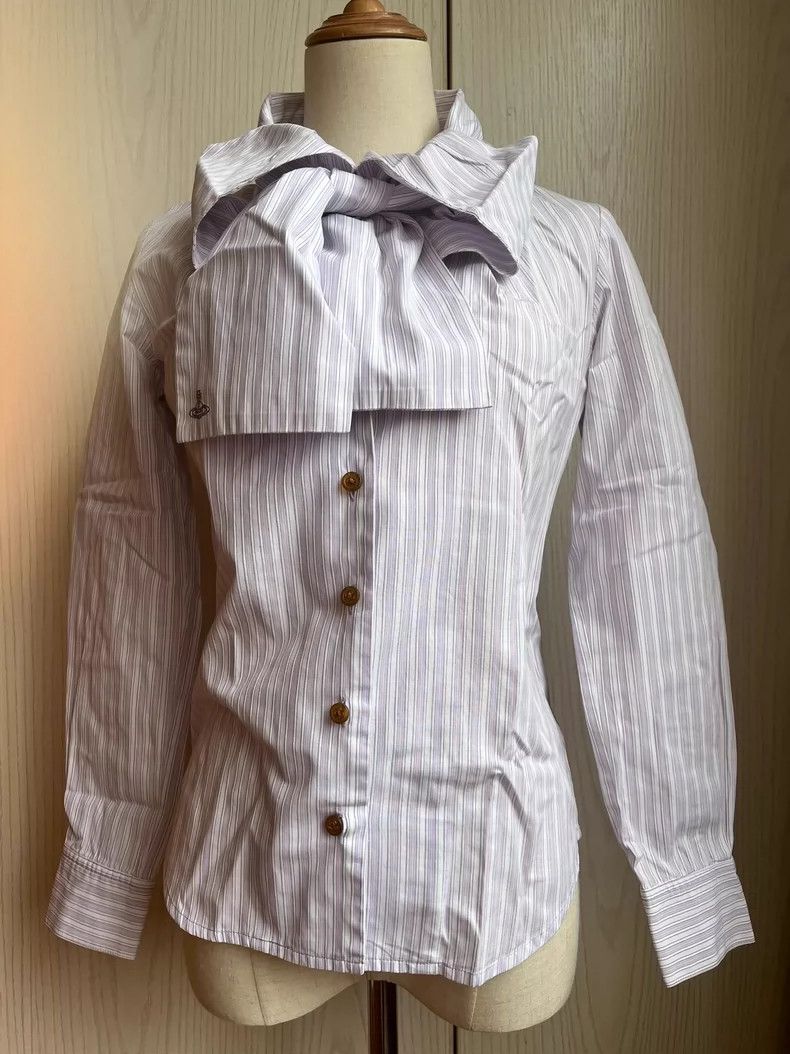 Vivienne Westwood Vivienne Westwood Butterfly striped shirt Size M / US 6-8 / IT 42-44 - 1 Thumbnail