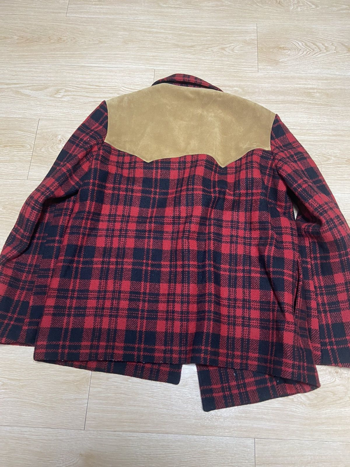 Hedi Slimane × Saint Laurent Paris 48 Saint Laurent Western suede trim flannel peacoat jacket Size US M / EU 48-50 / 2 - 2 Thumbnail