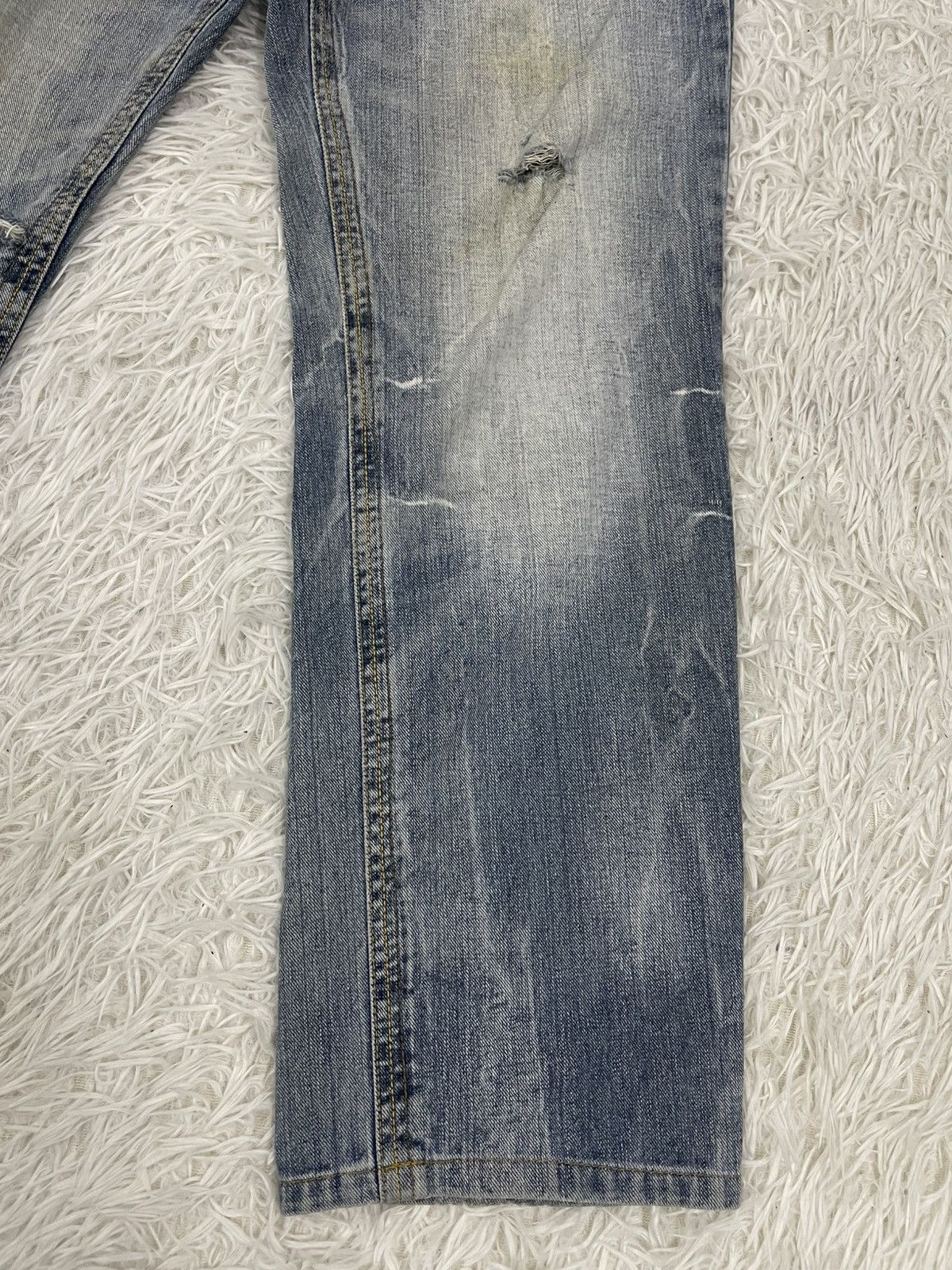 Japanese Brand Skull The World of Freedom Flare Jeans Pant Size US 33 - 4 Thumbnail