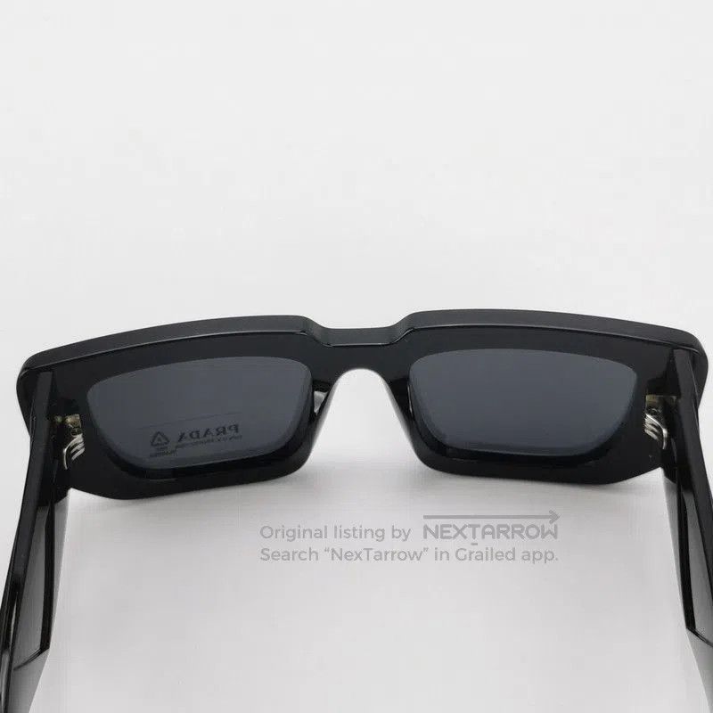 Prada Prada Full Frame Triangle Logo Sunglasses. Size ONE SIZE - 7 Thumbnail