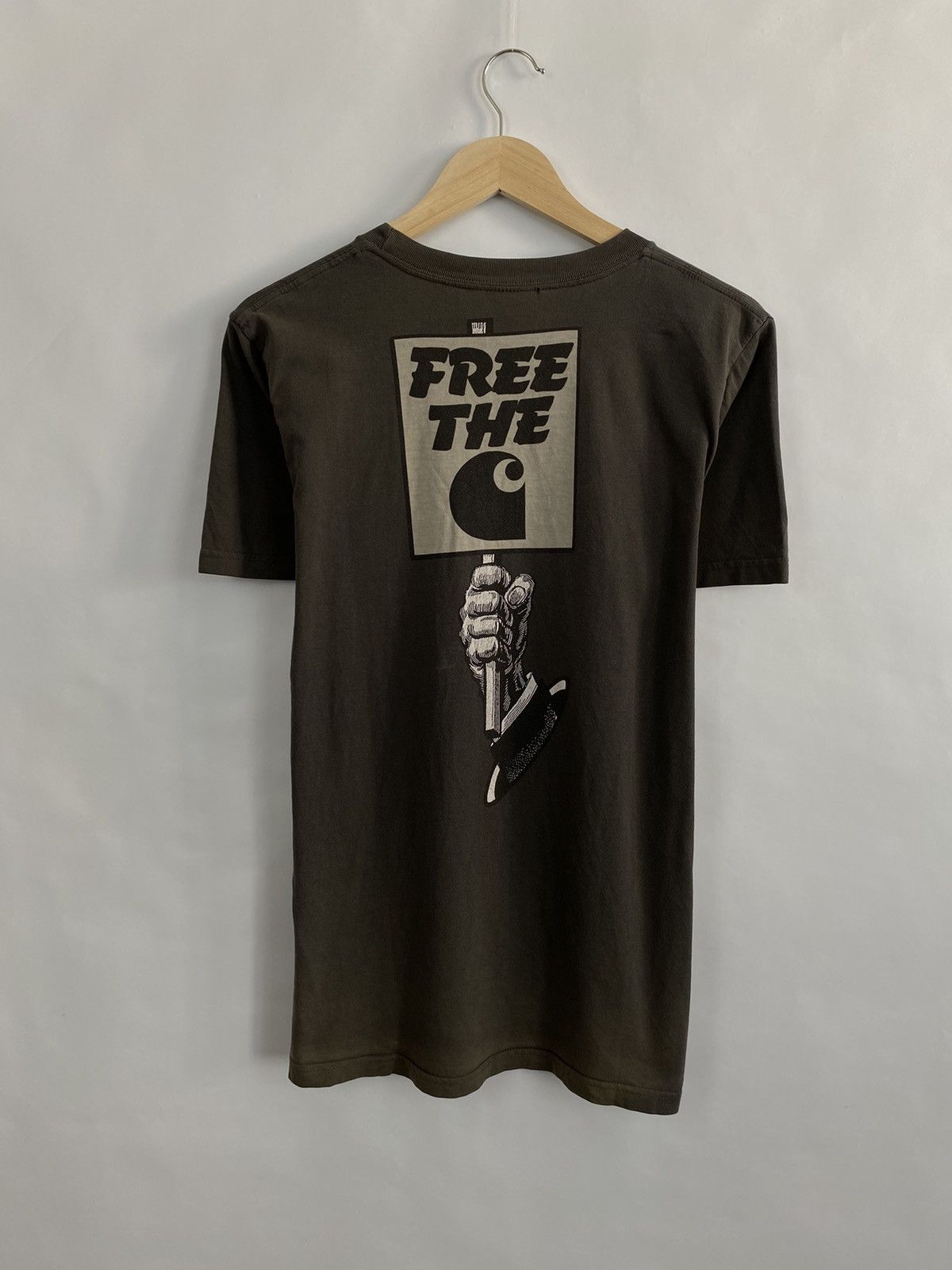 Carhartt 🇺🇸 Vintage 90s Carhartt Free The T-Shirt Rare Retro Y2K Hype Size US M / EU 48-50 / 2 - 7 Thumbnail