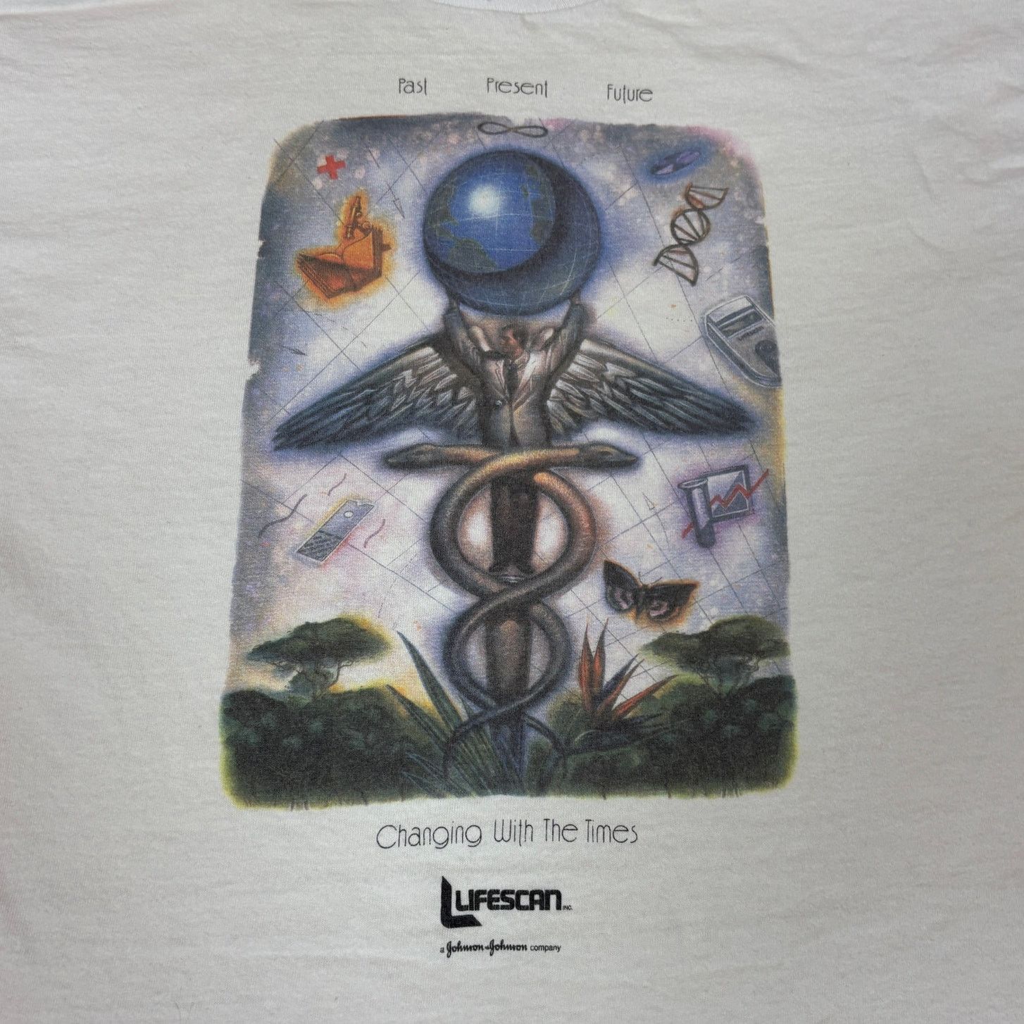 Vintage Vintage 90s J&J Lifescan Angel Single Stitch Shirt Men's XL Size US XL / EU 56 / 4 - 1 Thumbnail