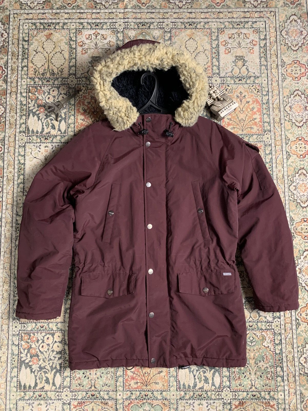 Carhartt × Carhartt Wip Carhartt Burgundy Parka jacket Size US M / EU 48-50 / 2 - 1 Thumbnail