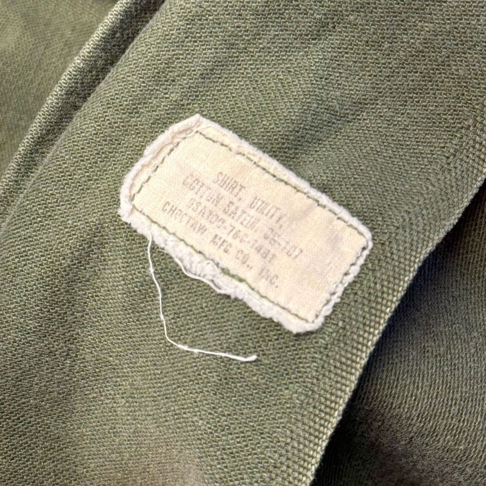 Vintage Vintage OG-107 Sateen Military Shirt Mens Medium Green Butto Size US M / EU 48-50 / 2 - 6 Thumbnail