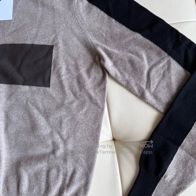 Hermes Hermes Men's Color-Blocked Wool Knitwear, Khaki and Black Size US M / EU 48-50 / 2 - 6 Thumbnail