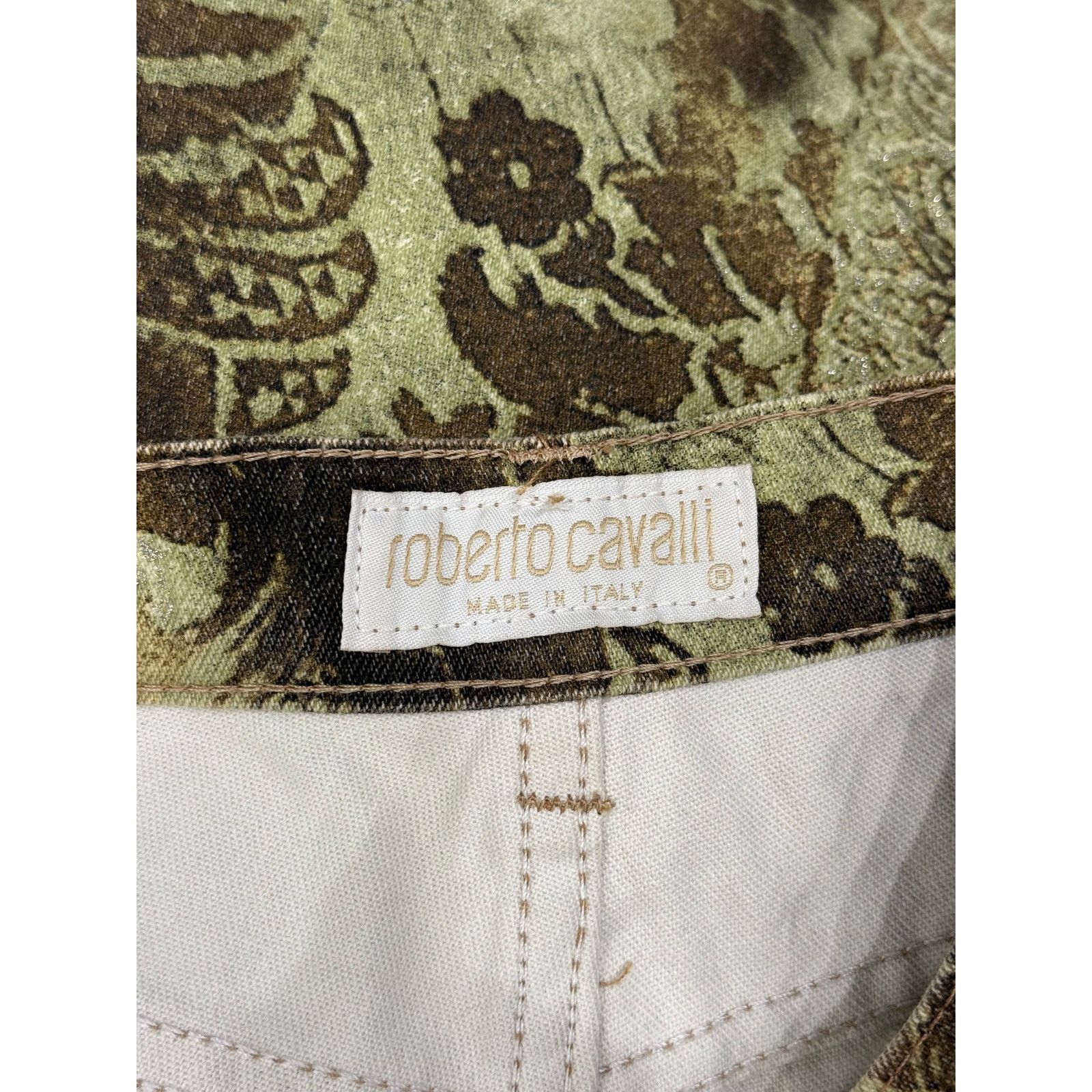 Roberto Cavalli 2000s Roberto Cavalli print embellished jeans Size 27" / US 4 / IT 40 - 7 Thumbnail
