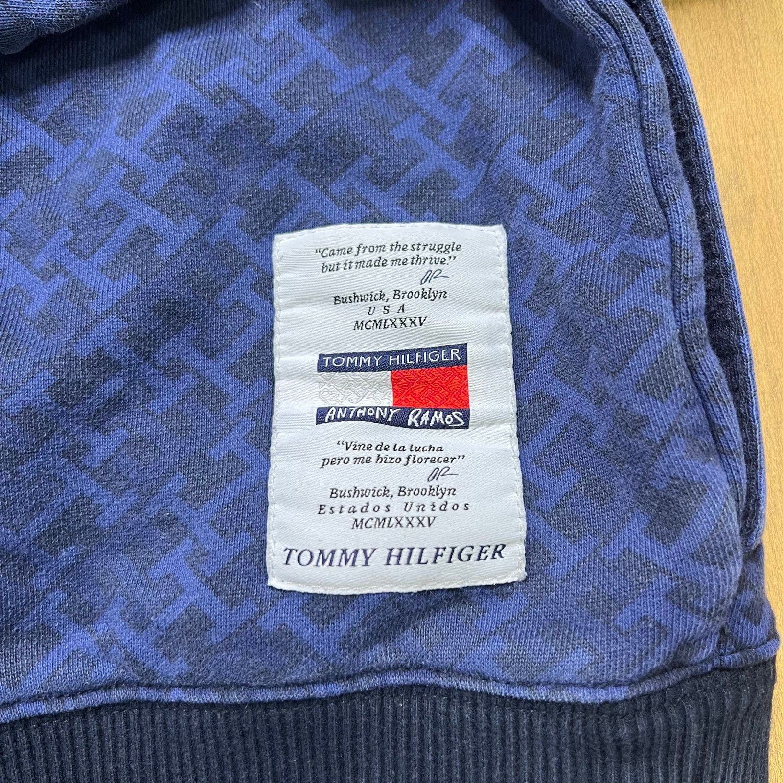 Tommy Hilfiger TOMMY HILFIGER TOMMY X ANTHONY RAMOS MONOGRAM HOODIE Sz M Size US M / EU 48-50 / 2 - 10 Thumbnail