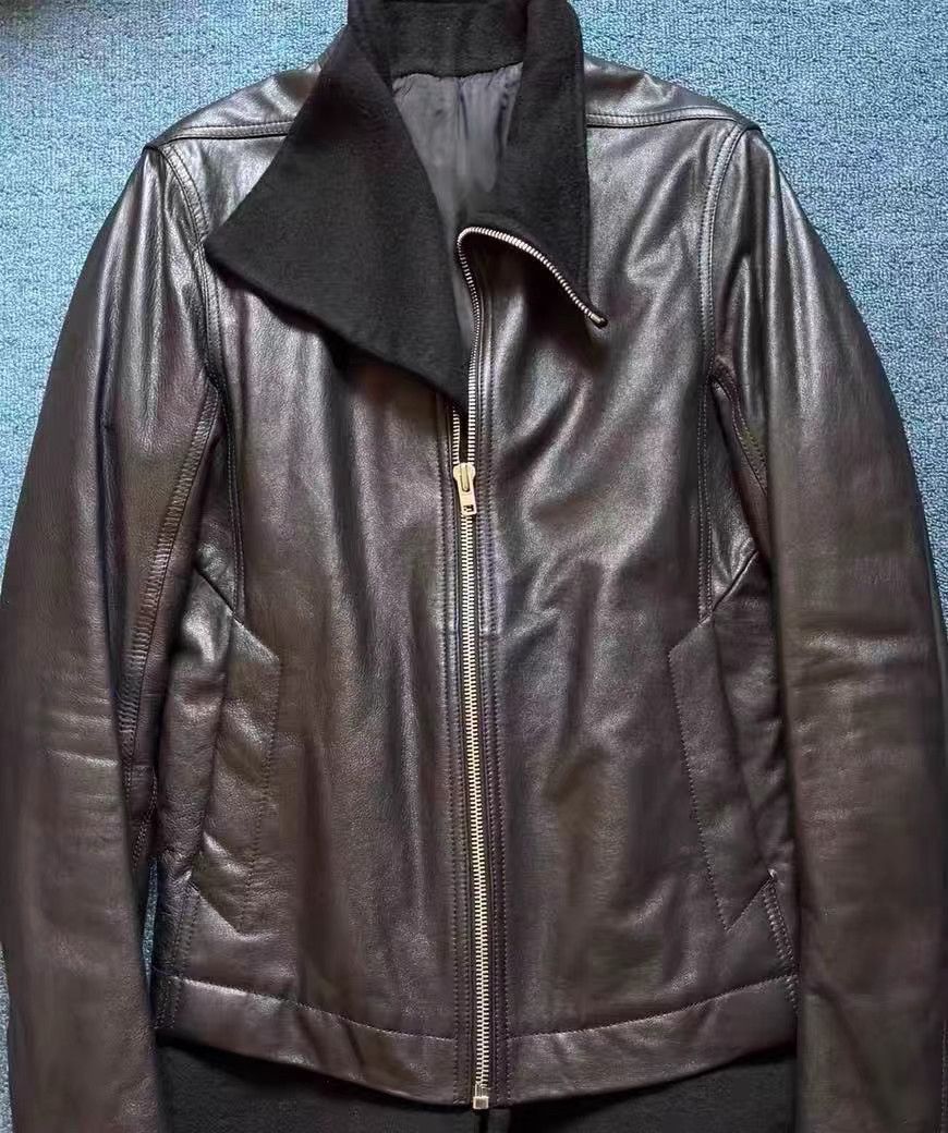 Rick Owens Rick Owens 14FW Main Line Shearling Zip Leather Jacket Size US M / EU 48-50 / 2 - 2 Thumbnail