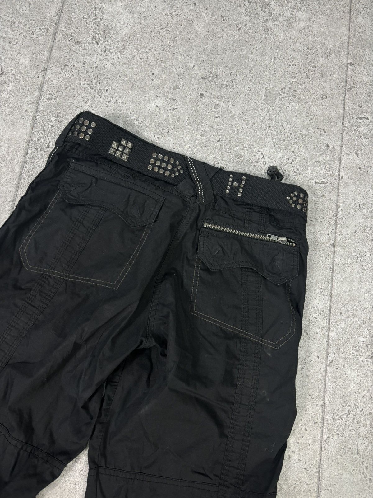 If Six Was Nine × Japanese Brand Japanese 00s Nylon Wideleg MultiPocket Pants Y2K Avant Garde Size US 32 / EU 48 - 9 Thumbnail