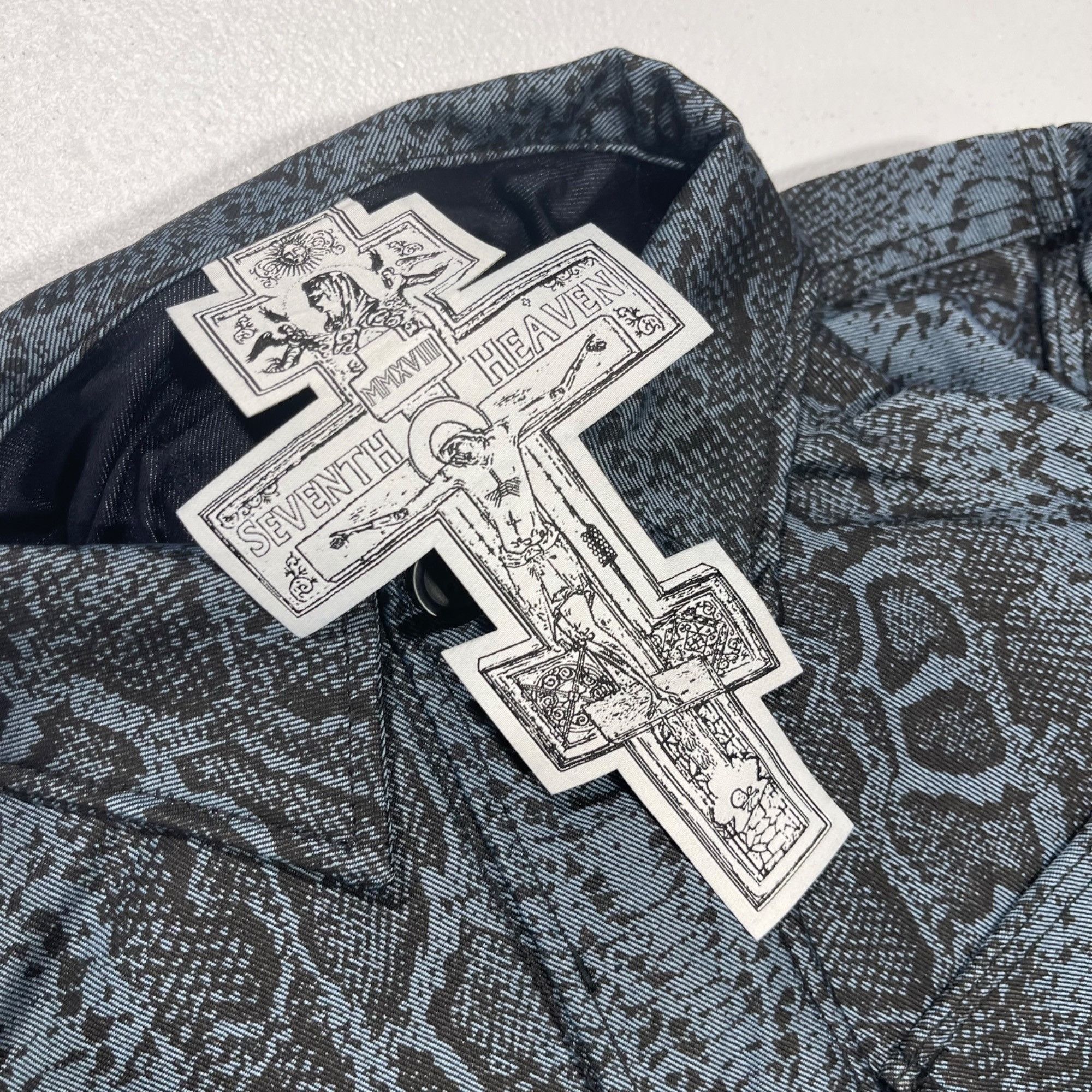 Seventh Heaven NEW SEVENTH HEAVEN BLUE SNAKE CROSS JACKET SZ SMALL Size US S / EU 44-46 / 1 - 4 Thumbnail