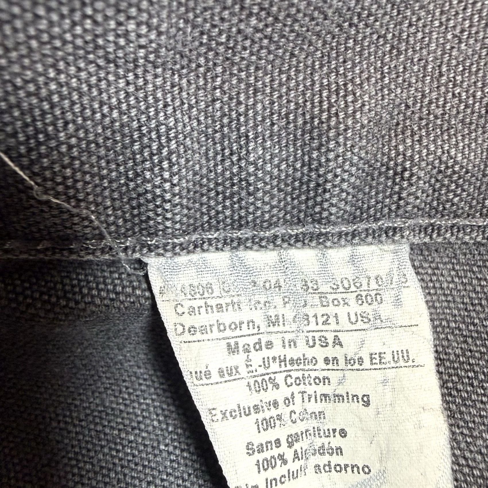 Carhartt VINTAGE Carhartt Carpenter Pants Mens 40x34 Grey USA Made Canvas Workwear Double Knee Pants Mens 40x34 Gray USA Carhartt Clothing Size US 40 / EU 56 - 6 Thumbnail
