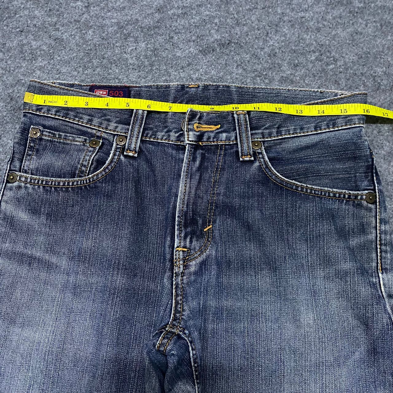 Edwin 💥Best Offer💥Vintage Edwin 503 Distressed Denim Size US 33 - 3 Thumbnail