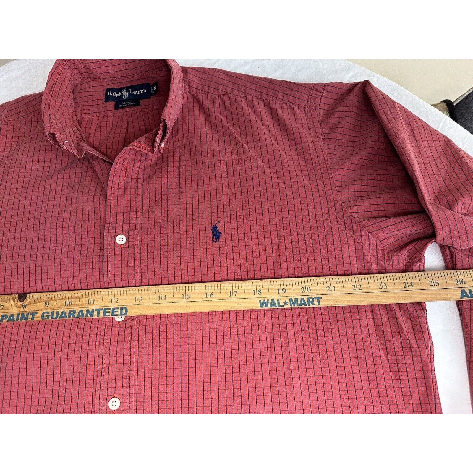 Ralph Lauren Ralph Lauren Button Shirt Blake Medium Red/Blue Check w/Pony Size US M / EU 48-50 / 2 - 6 Thumbnail