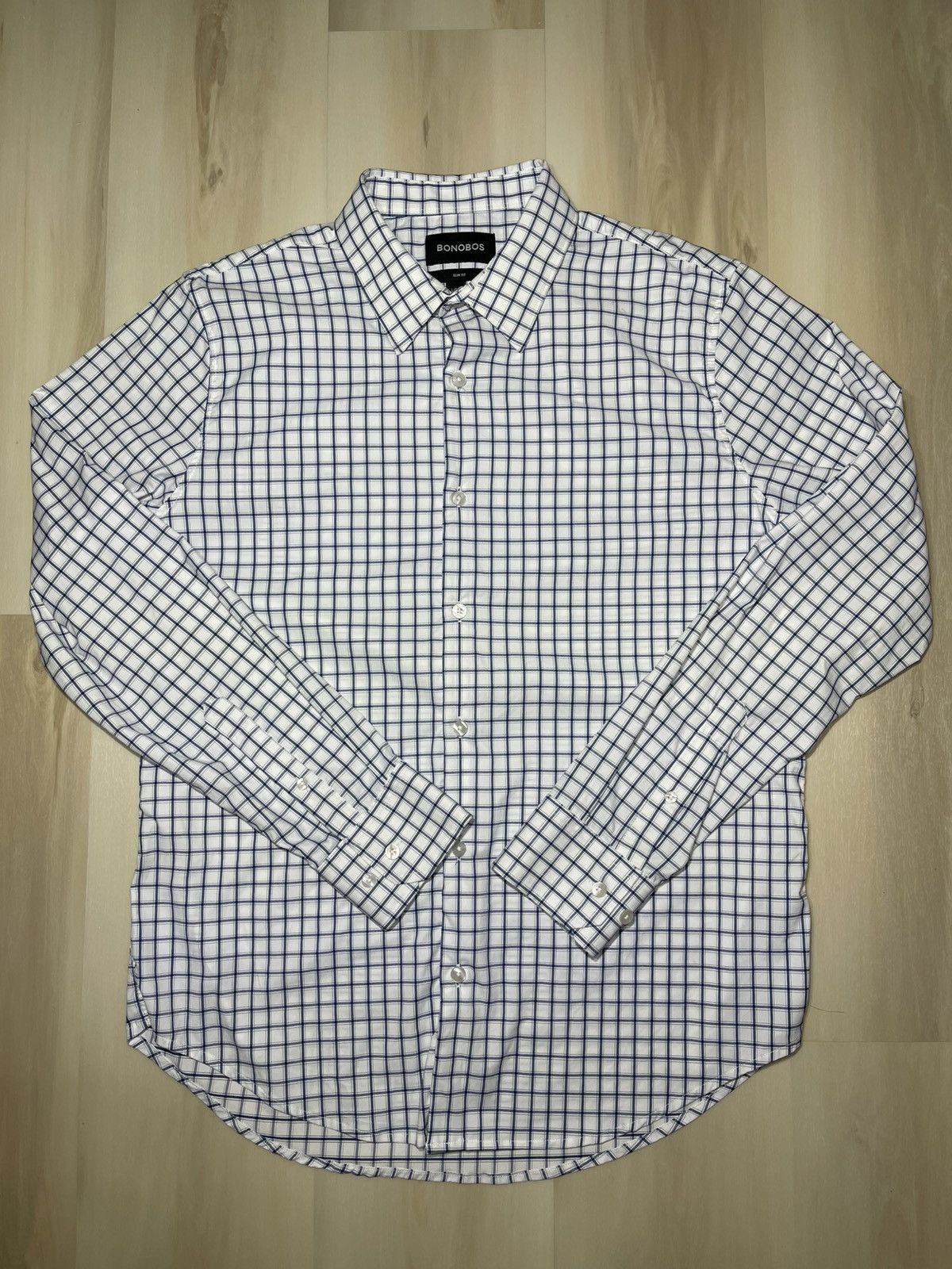 Bonobos Bonobos Shirt Men’s Sz L Checkered Slim Fit Long Sleeve Size US L / EU 52-54 / 3 - 1 Thumbnail