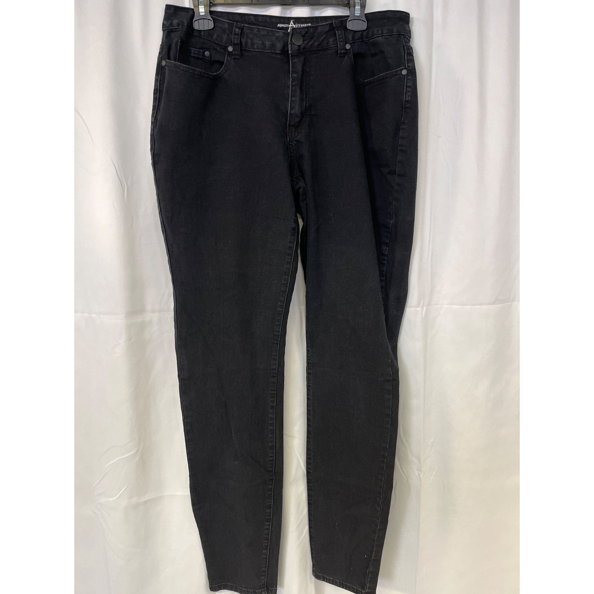 Other Ashley Stewart Women's Black Jeans/Skinny Size 14T SKU 5920 Size 36" / US 14 / IT 50 - 1 Thumbnail