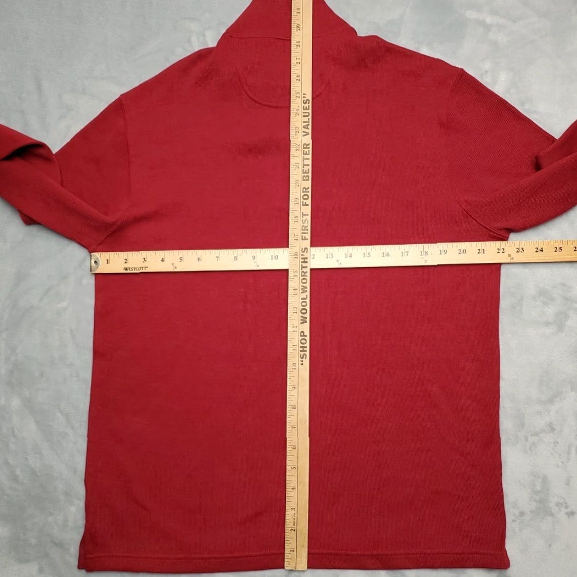 Joseph Abboud VINTAGE Joseph Abboud Sweater Men M Red Cotton Blend 1/4 Zip Mock Neck Pullover NEW Size US M / EU 48-50 / 2 - 5 Thumbnail