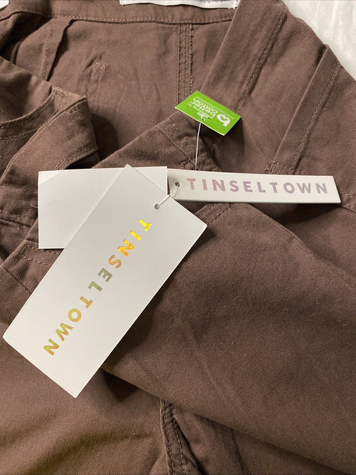 Other Tinseltown Cargo Pants Womens Baggy Brown Kohls Sz 17/33 NWT Size 33" - 8 Thumbnail