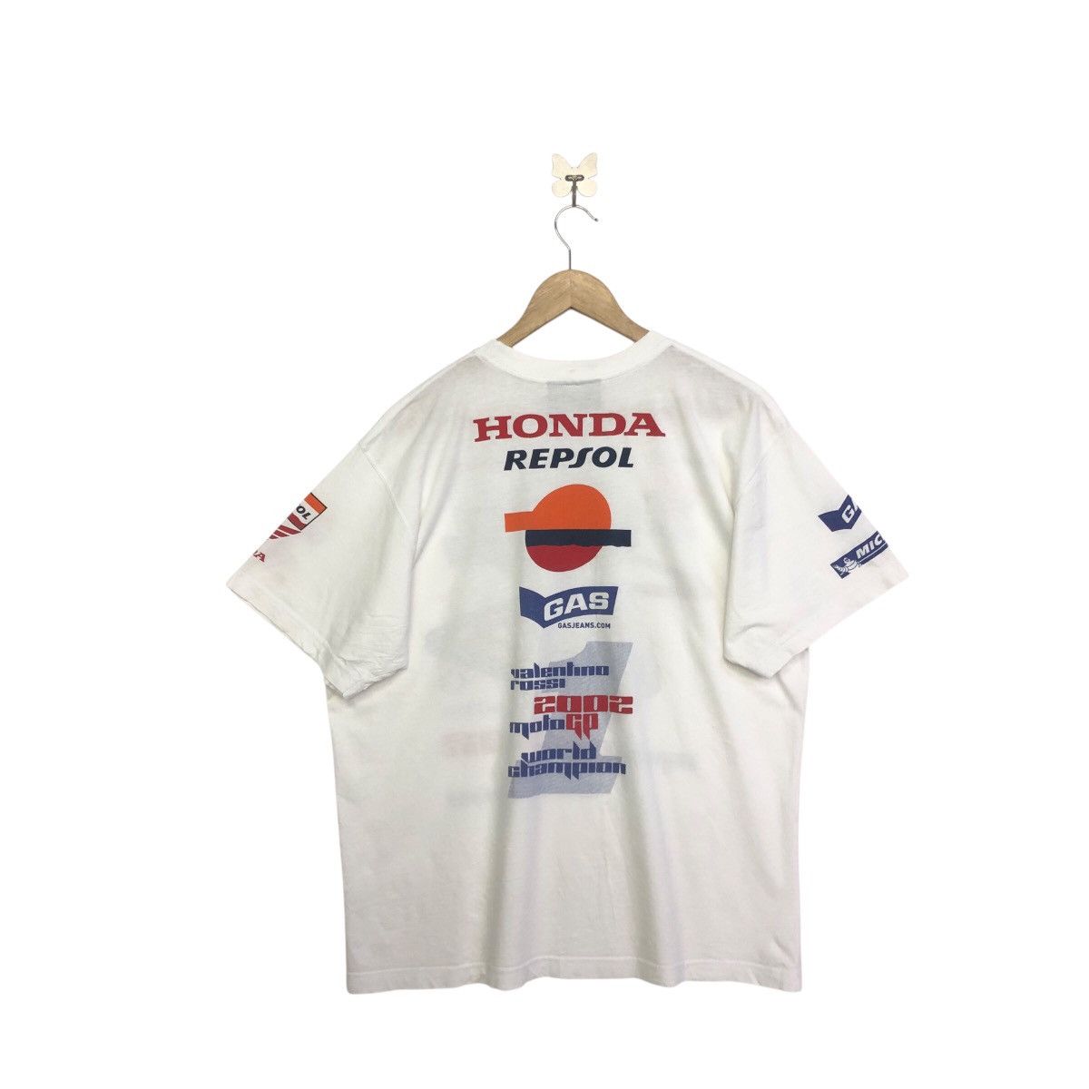 Fox Racing × GAS Vintage VALENTINO ROSSI 2002 MOTOGP World Champion Tshirt Size US L / EU 52-54 / 3 - 2 Thumbnail