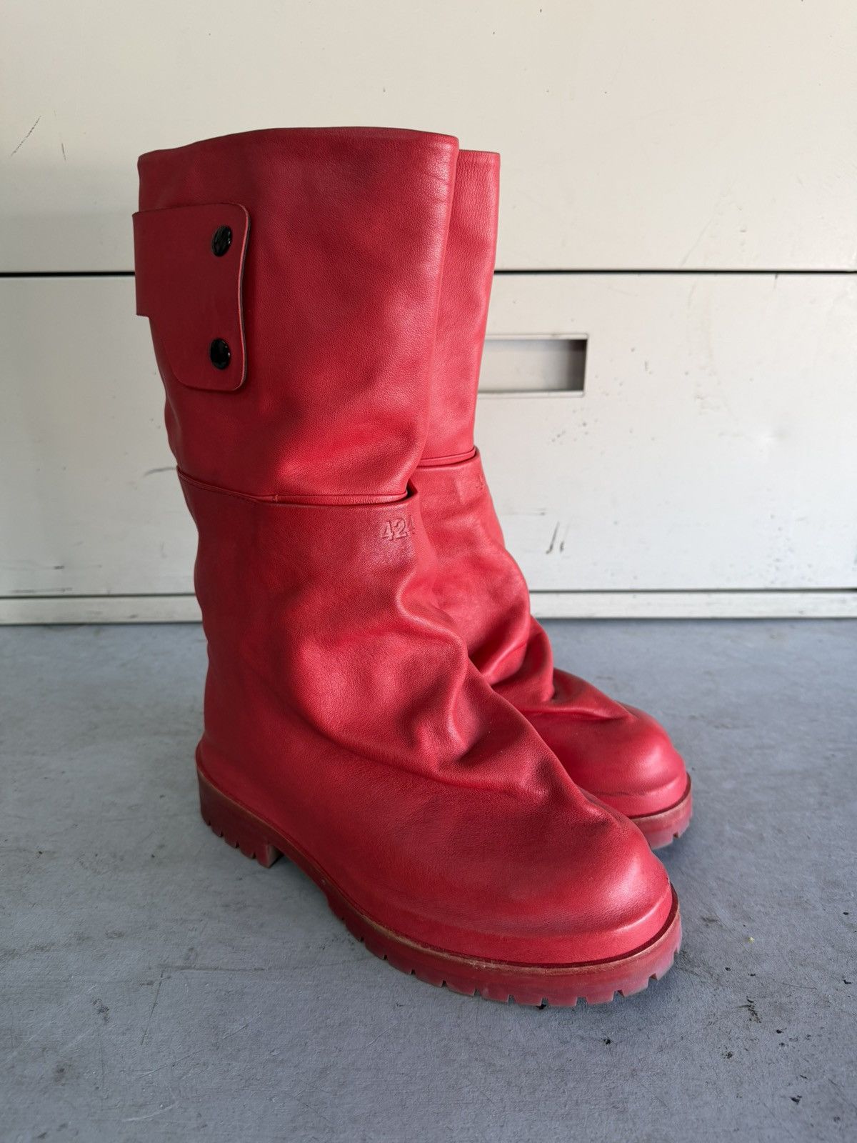 424 424 Red Dragonrider Boot Size US 7 / EU 40 - 3 Thumbnail