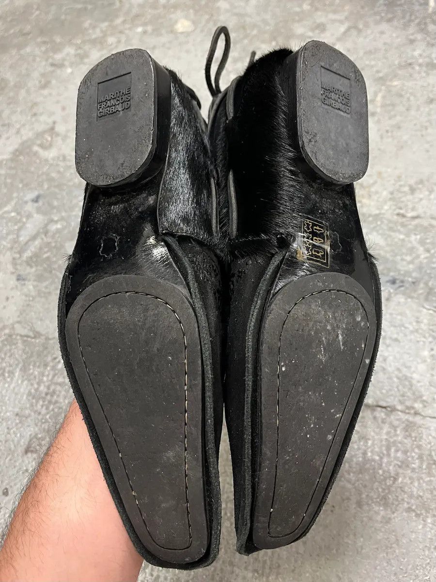 Marithe + Francois Girbaud Marithé + François Girbaud Black Ankle Suede Leather Pony Hair Boots Size US 6.5 / IT 36.5 - 5 Thumbnail