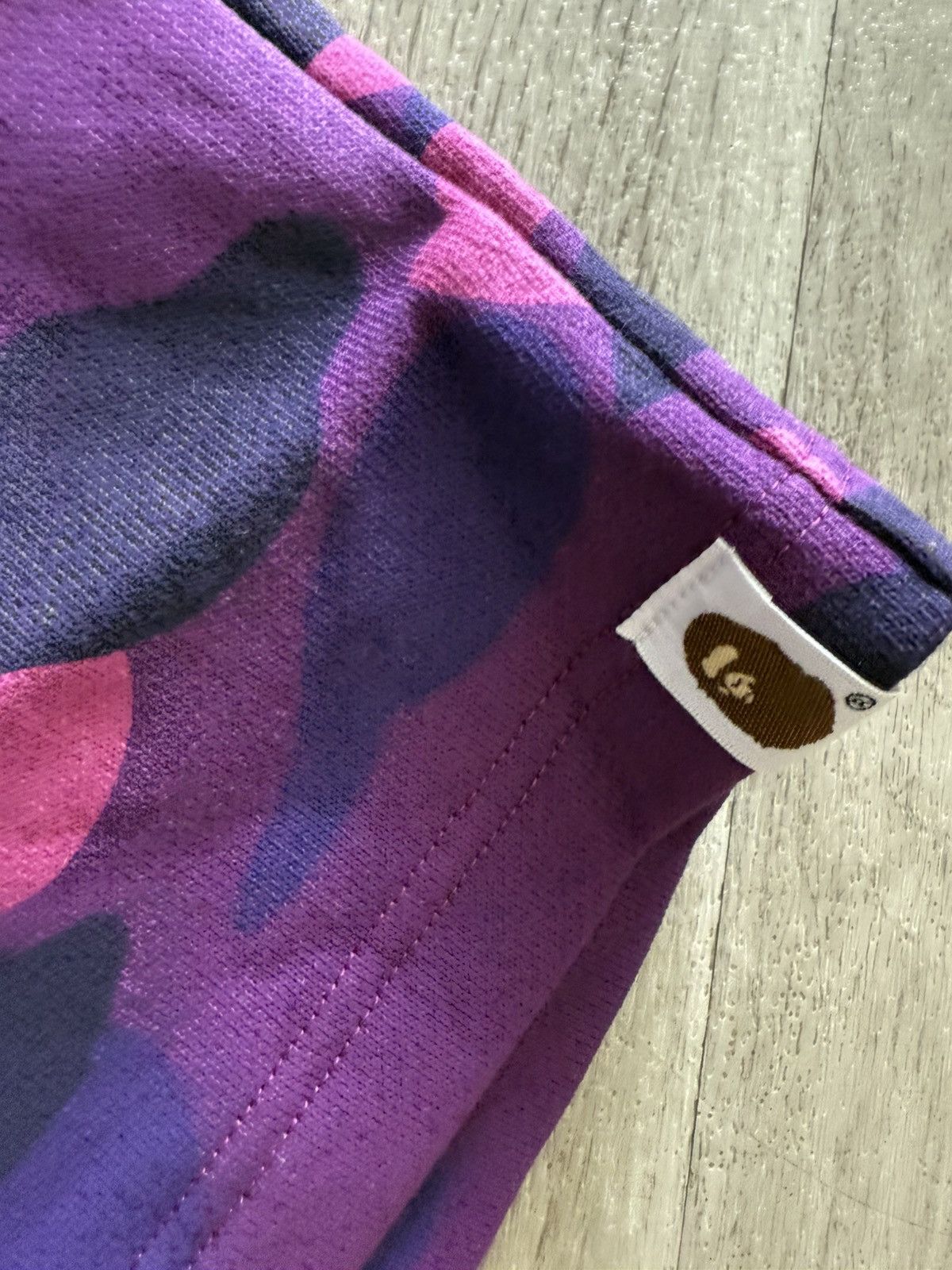 Bape Bape purple camo shark shorts Size US 30 / EU 46 - 2 Thumbnail