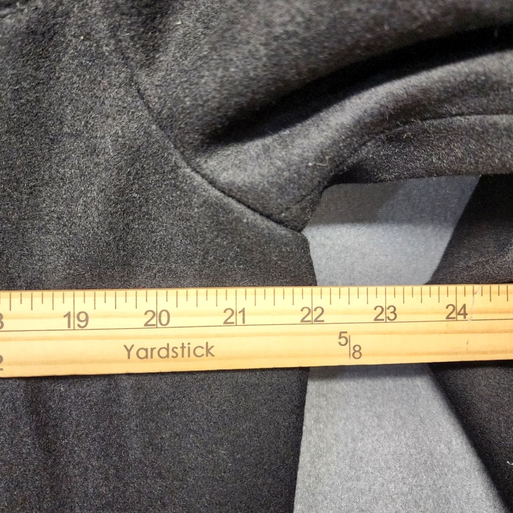 Lands' End Lands' End Wool Blend Overcoat Coat Mens M Regular Long Button Black Charcoal Top Dress Coat Size US M / EU 48-50 / 2 - 6 Thumbnail