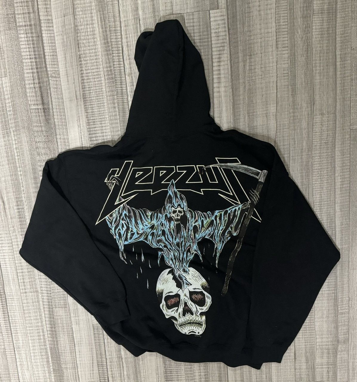 image of Unreleased Friends & Family Yeezus Kanye West Hoodie in Black, Men's (Size XL)
