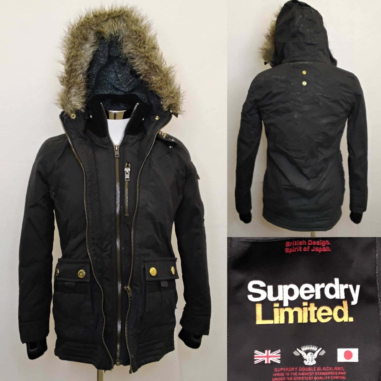 Superdry Superdry Limited Parka Black Men's Small Hooded Size US S / EU 44-46 / 1 - 1 Thumbnail