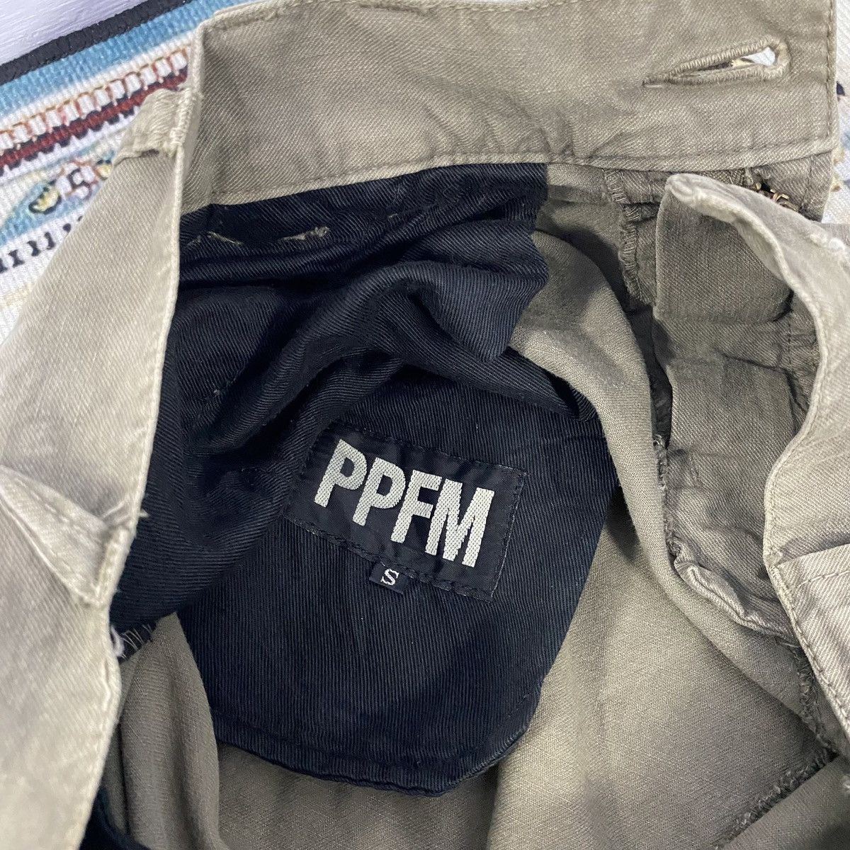 KMRii × Le Grande Bleu (L.G.B.) × PPFM Vintage PPFM “Freedom Of Speech” Bondage Studed Cargo Pants Size US 30 / EU 46 - 11 Thumbnail