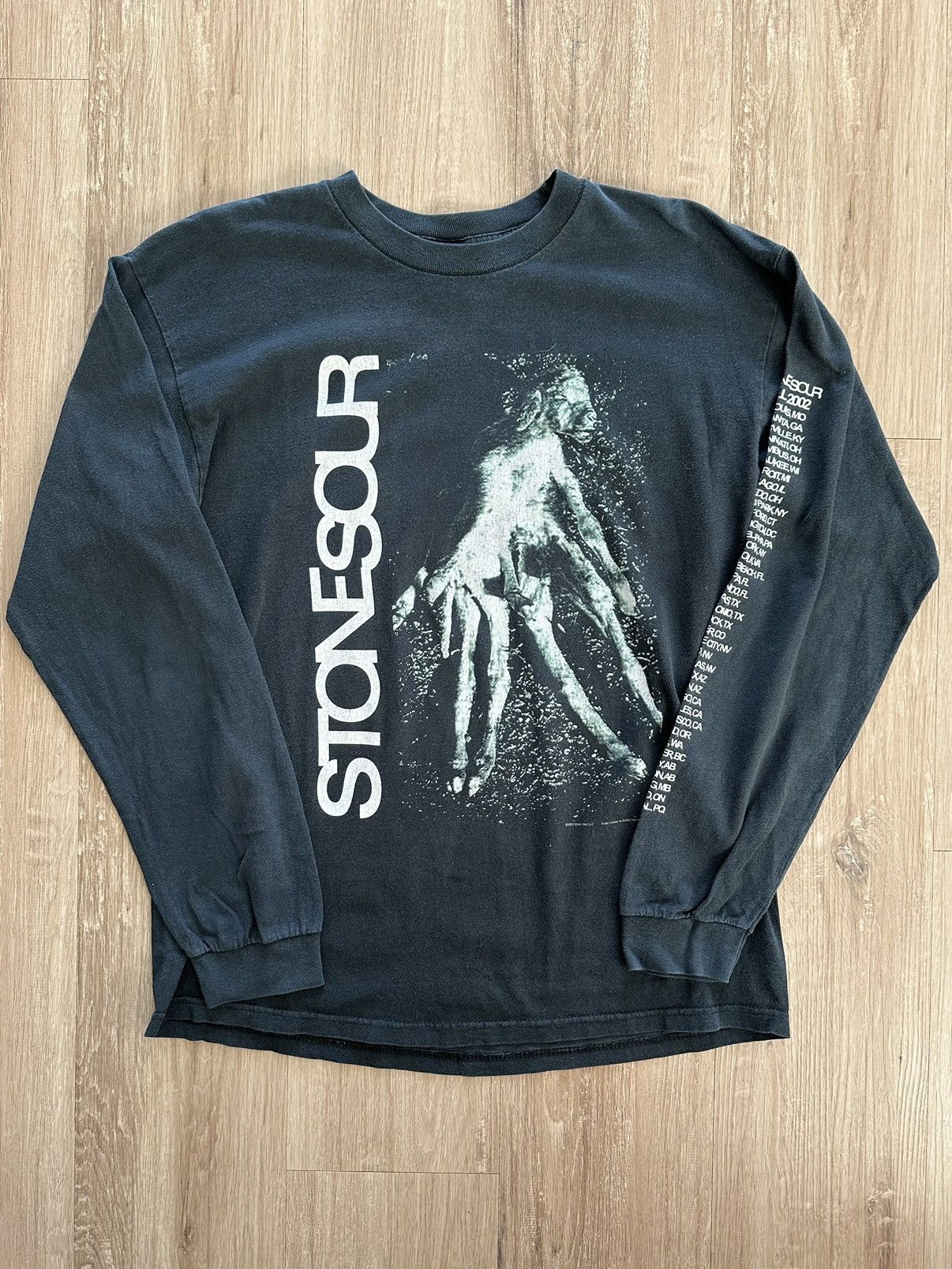 Band Tees × Vintage Vintage Stone Sour 2002 Tour Long Sleeve Size US L / EU 52-54 / 3 - 1 Thumbnail