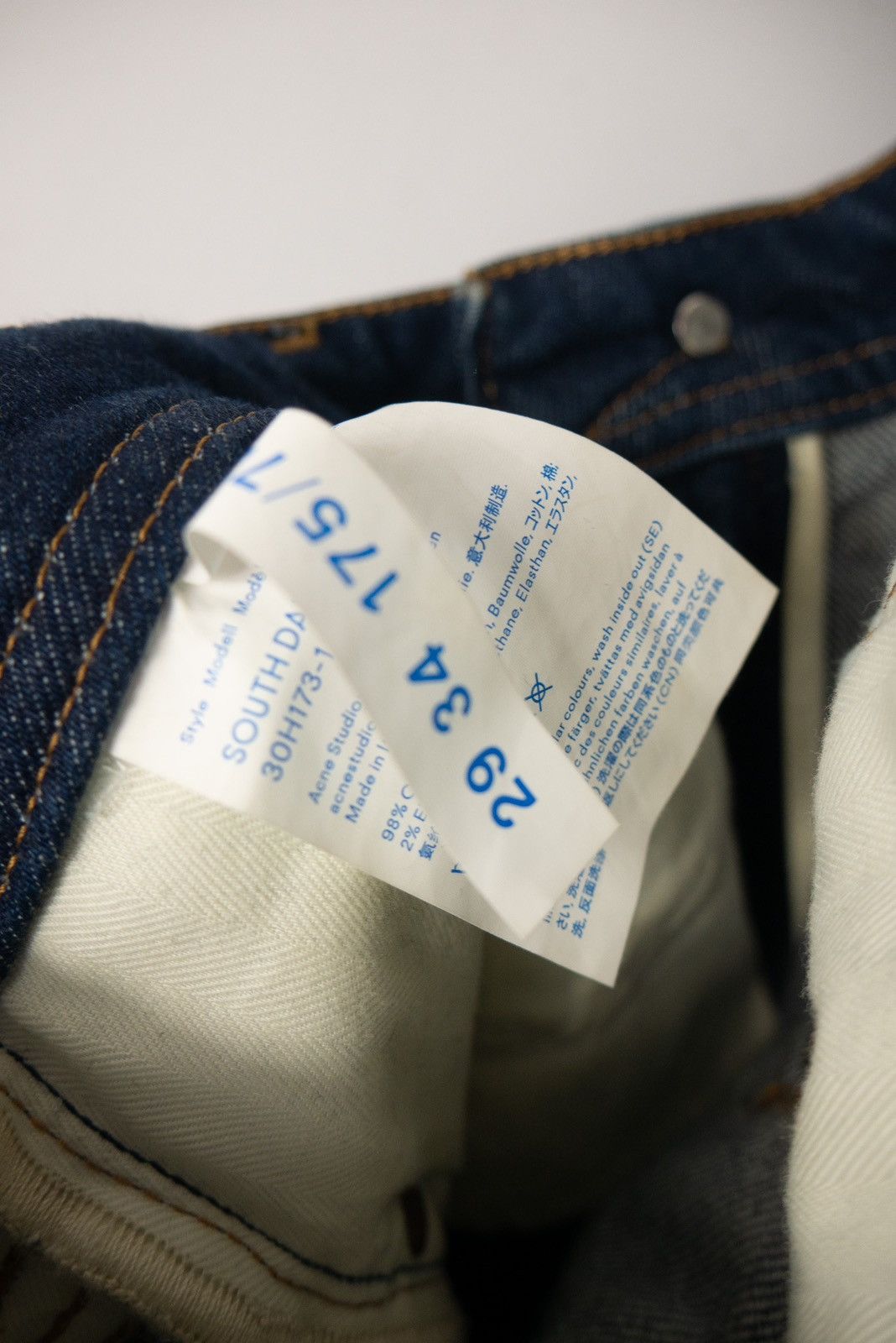 Acne Studios × Designer Acne Studios navy jeans goth Size 30" / US 8 / IT 44 - 11 Thumbnail