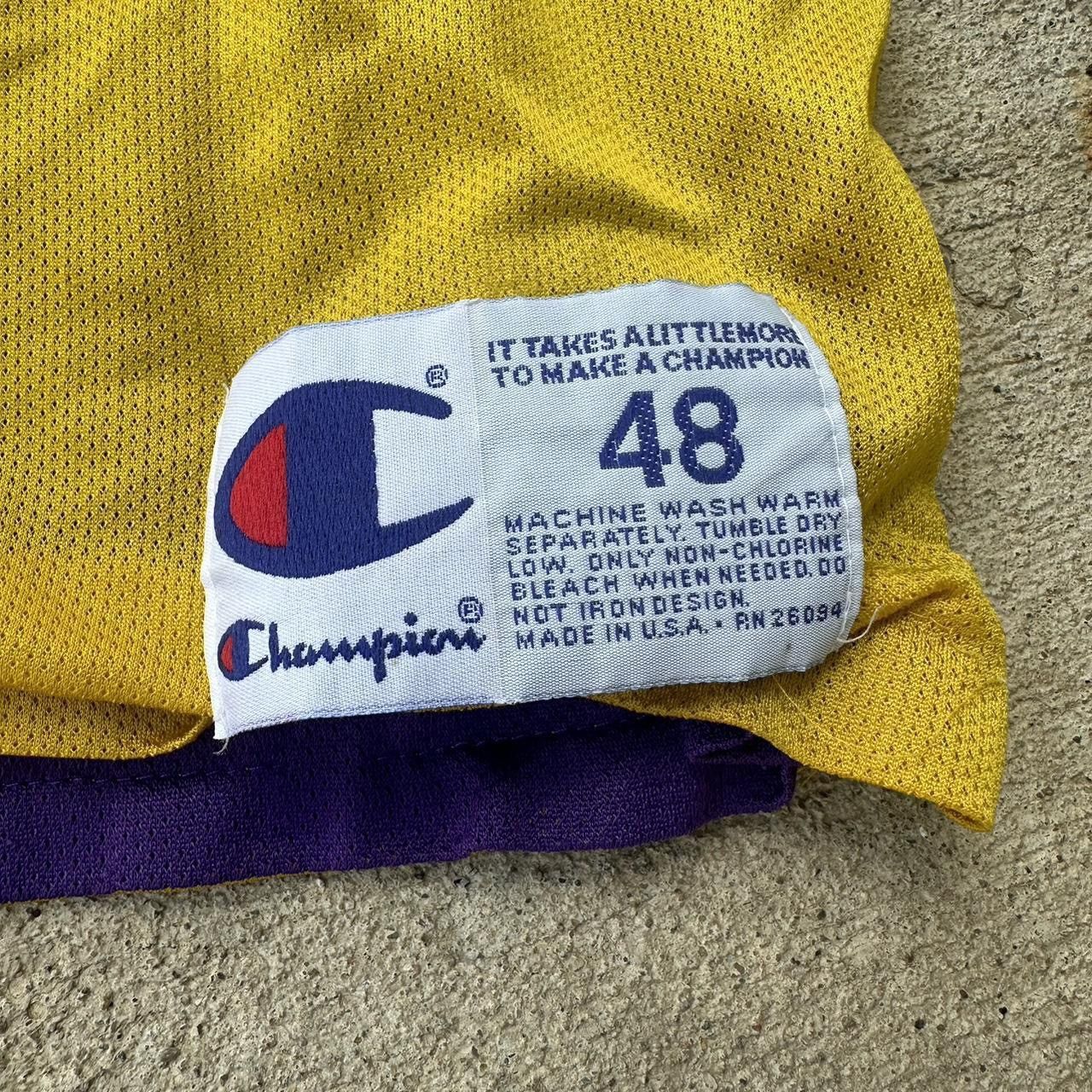 NBA × Vintage Vintage Shaq Lakers Champion Reversible Jersey Size US L / EU 52-54 / 3 - 5 Thumbnail