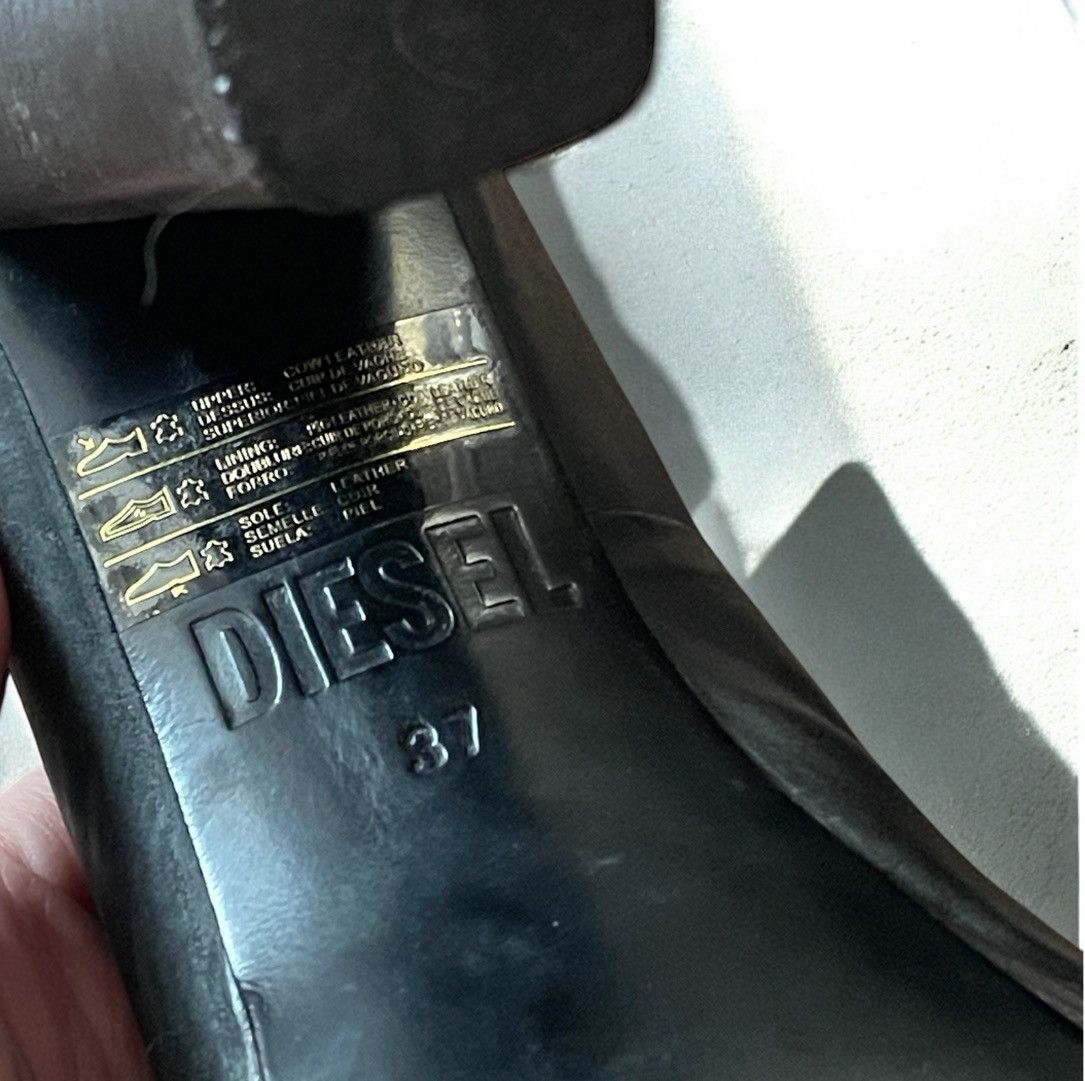 Diesel × Vintage Black Diesel women boot heels Size 37 Y2K archive avantgard Size US 7 / IT 37 - 9 Thumbnail