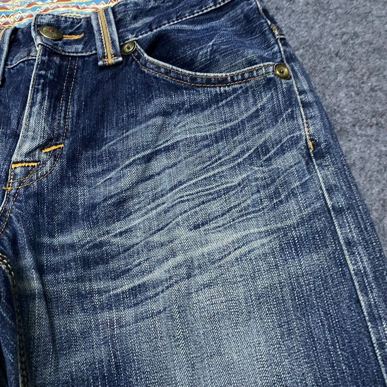 If Six Was Nine Vintage Edwin Exclusive Vintage Distressed Denim Jeans Size US 31 - 7 Thumbnail