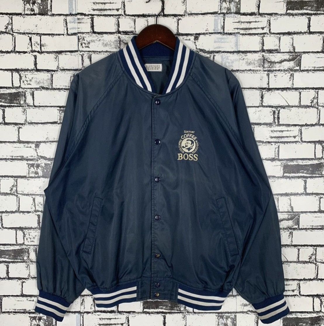Vintage Suntory Original Design Coffee Bos Bomber Jacket