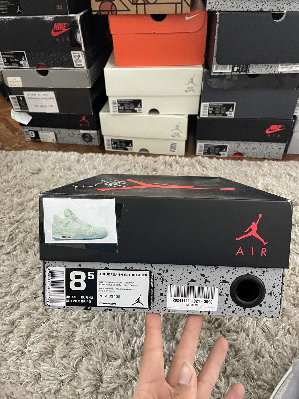 Jordan Brand Jordan 4 Laser Size US 8.5 / EU 41-42 - 11 Thumbnail