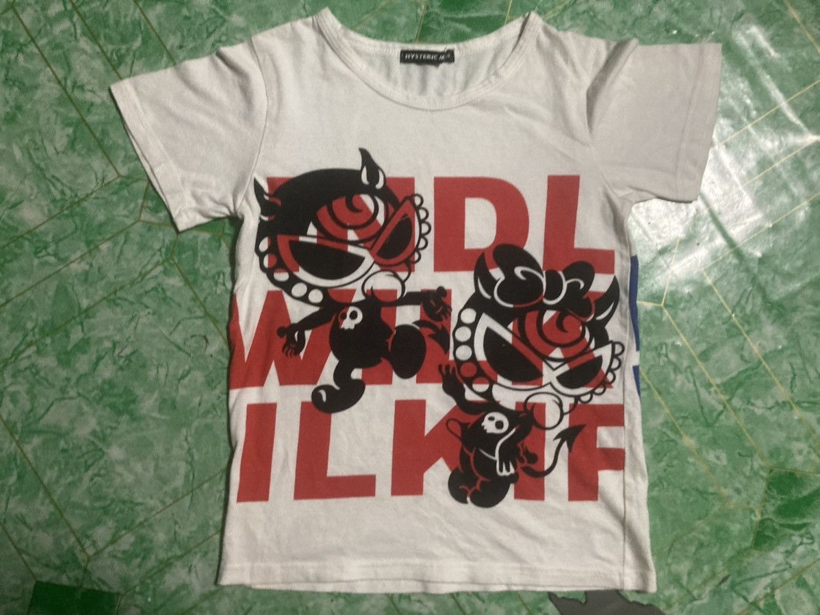 Designer × Hysteric Glamour Hysteric’s Glamour’s Croptop T-shirt Size S / US 4 / IT 40 - 1 Thumbnail
