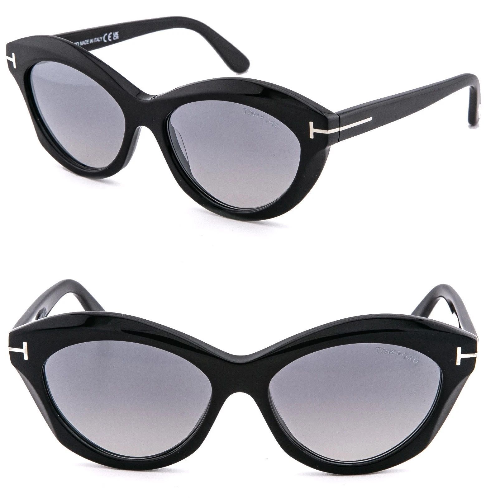 Tom Ford TOM FORD TONI FT1111 01C Shiny Modern Sunglass 1111 TF1111 Size ONE SIZE - 1 Thumbnail