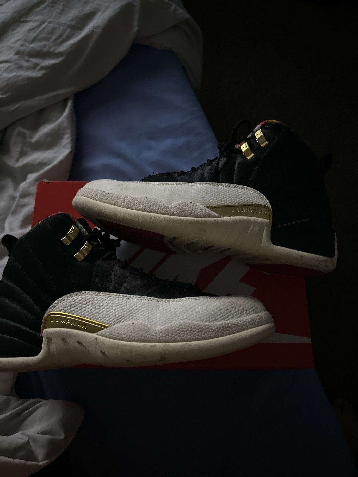 Jordan 12 chinese new hotsell year 2019 on feet