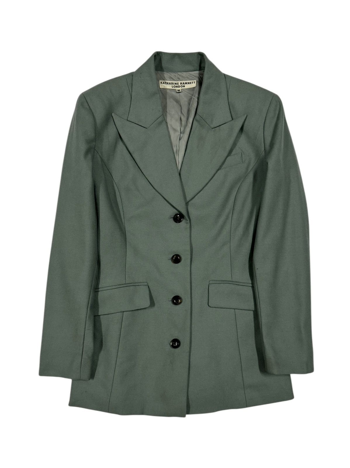 Katharine Hamnett London Katharine Hamnett London Green Blazer Jacket Size M / US 6-8 / IT 42-44 - 1 Thumbnail