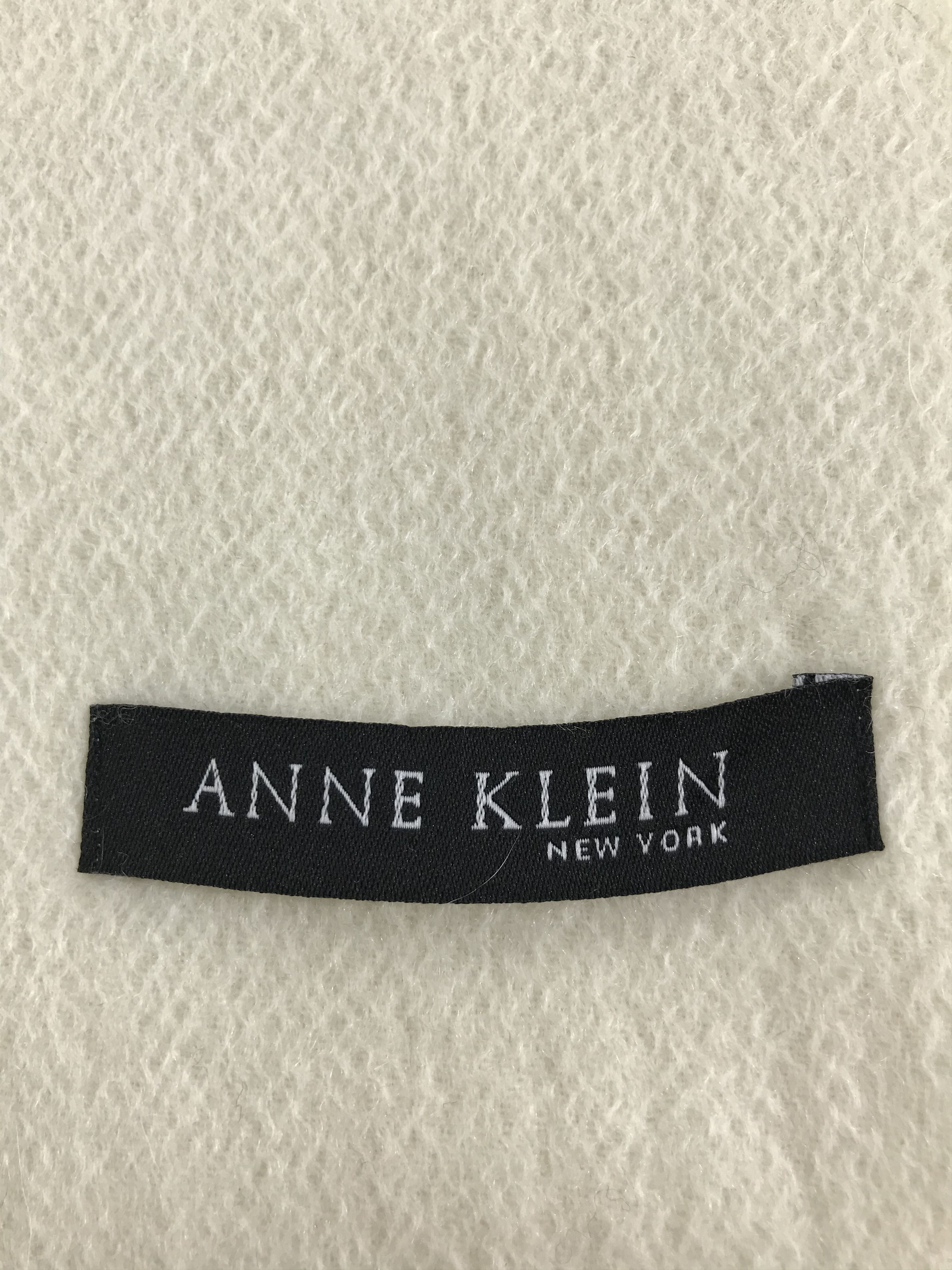 Vintage Anne Klein Wool Scarf Muffler V97 Size ONE SIZE - 5 Thumbnail