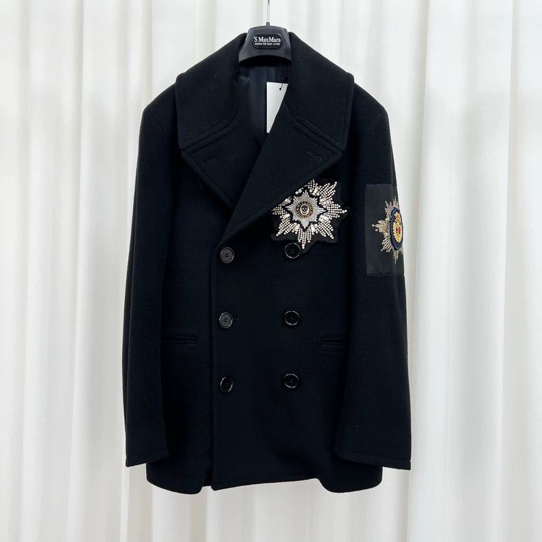 Alexander McQueen Alexander Mcqueen Rhinestone embroidered wool coat Size XL / US 12-14 / IT 48-50 - 1 Thumbnail