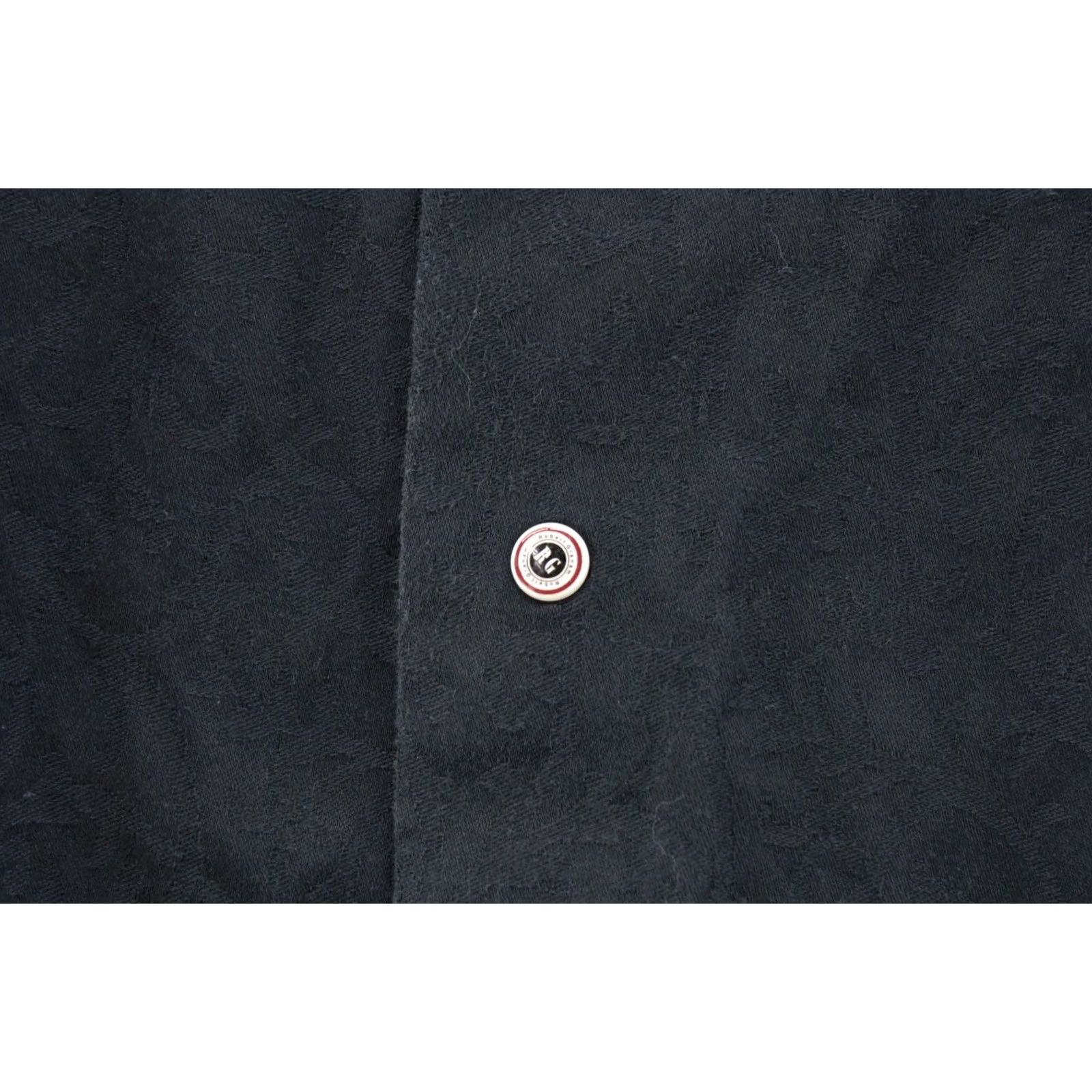 Robert Graham Robert Graham Shirt Mens Medium 15.5 Black Flip Cuff Embroidered Preppy Designer Wearable Art Shirt Bagde? Size US M / EU 48-50 / 2 - 7 Thumbnail