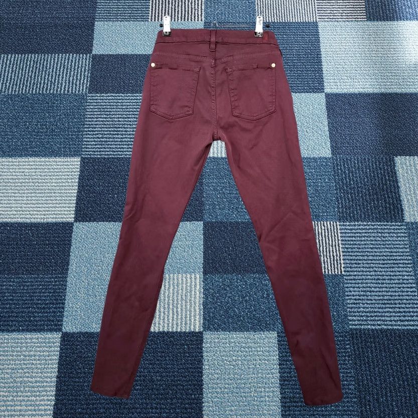 7 For All Mankind 7 For All Mankind Jeans Womens Red Skinny Stretch Low Rise Dark Wash Size 28 Zip Fly Size 28" / US 6 / IT 42 - 1 Thumbnail